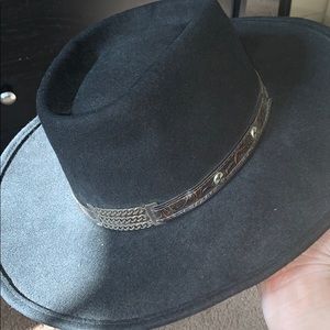 Wool wide brim hat